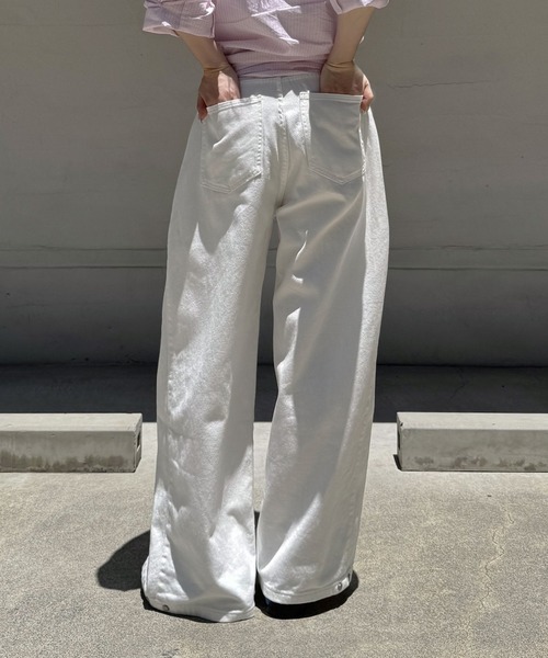 FOLLOWIN(フォロウィン)の「【低身長 / 高身長用 サイズが選べるカラーパンツ/動画あり】【 4color / 3size】ベーシックセミストレートワイドチノパン(その他パンツ・レディース・ベージュ/カーキ/ブラック/ホワイト・SMALL/MEDIUM/LARGE)」の18枚目の写真