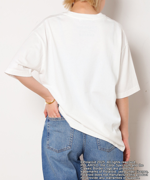 Johnbull(ジョンブル)の「【JOHNBULL/ジョンブル】POLAROID SX-70-1 Tsh(Tシャツ/カットソー・レディース・ブラック/ホワイト・FREE)」の4枚目の写真