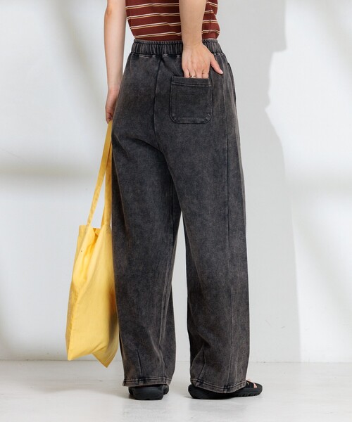 FREAK'S STORE（フリークスストア）の「フェード加工 カーブイージーパンツ/スウェットパンツ（スウェットパンツ・レディース・ブラック/ブラウン・ﾌﾘ-）」の15枚目の写真