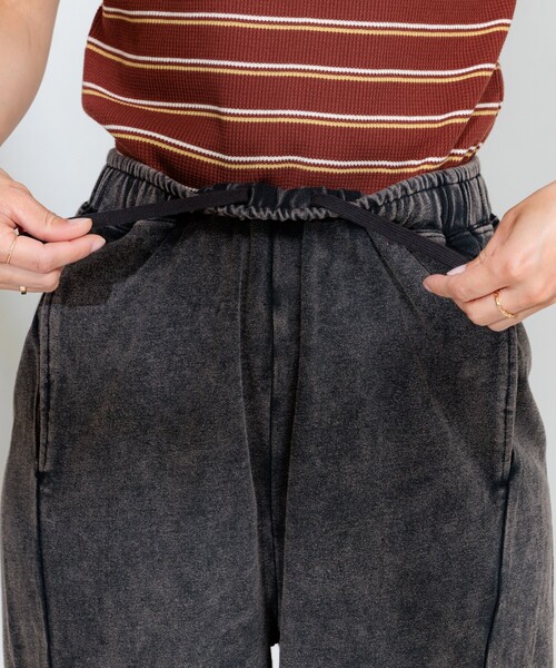 FREAK'S STORE（フリークスストア）の「フェード加工 カーブイージーパンツ/スウェットパンツ（スウェットパンツ・レディース・ブラック/ブラウン・ﾌﾘ-）」の21枚目の写真