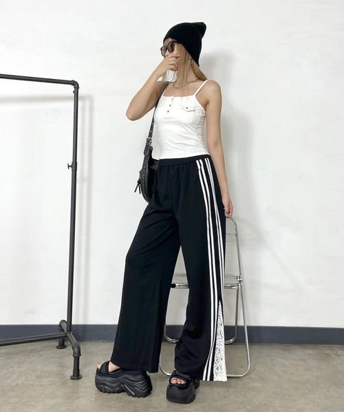 non-hedge（ノンヘッジ）の「ポケット付きヘンリーキャミソール（キャミソール・レディース・ブラック/チャコールグレー/オフホワイト・FREE）」の11枚目の写真