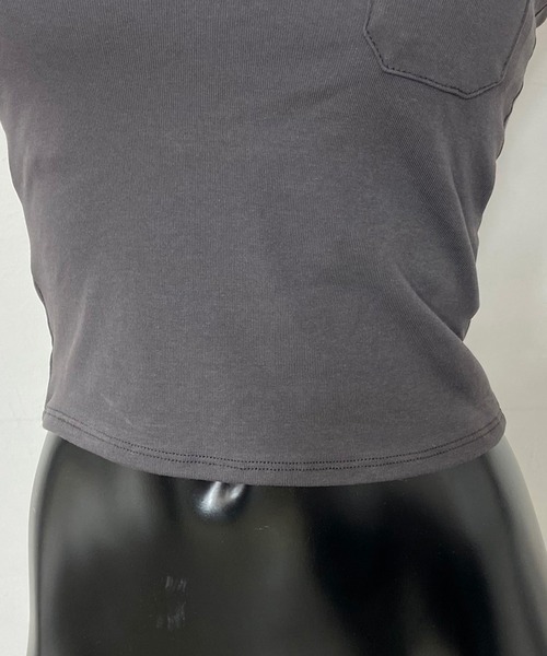 non-hedge（ノンヘッジ）の「ポケット付きヘンリーキャミソール（キャミソール・レディース・ブラック/チャコールグレー/オフホワイト・FREE）」の17枚目の写真