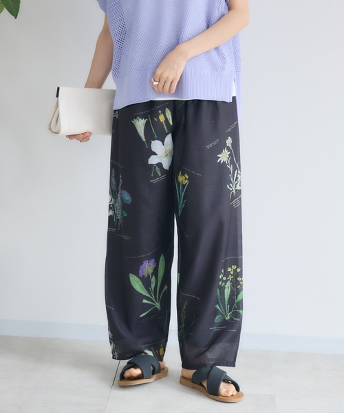潮騒('74仏) キャサリン・ロス KATHARINE ROSS】Vintage flower パンツ（その他パンツ