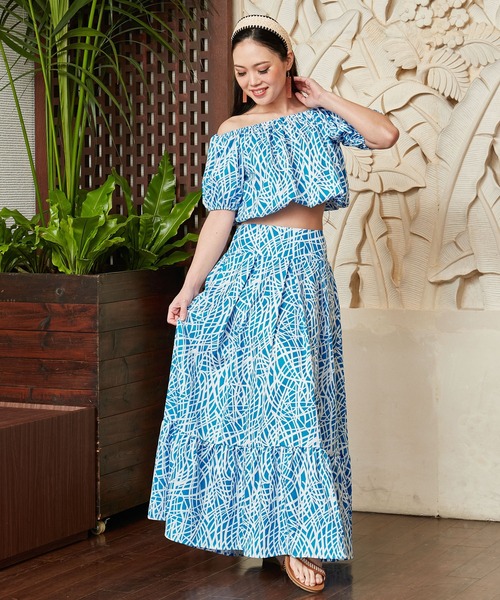 Maunaloa(マウナロア)の「【Maunaloa】ナルセットアップドレス(ドレス・レディース・イエロー/ブルー/グリーン/ターコイズブルー/レッド・FREE)」の10枚目の写真