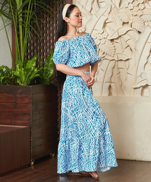 Maunaloa(マウナロア)の「【Maunaloa】ナルセットアップドレス(ドレス・レディース・イエロー/ブルー/グリーン/ターコイズブルー/レッド・FREE)」の11枚目の写真