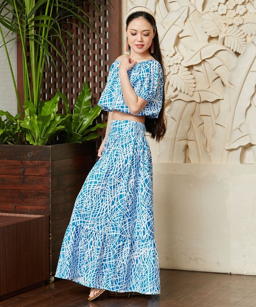 Maunaloa(マウナロア)の「【Maunaloa】ナルセットアップドレス(ドレス・レディース・イエロー/ブルー/グリーン/ターコイズブルー/レッド・FREE)」の12枚目の写真