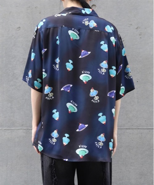 AXES-X（アクシーズエックス）の「ゼリープリントアロハシャツ（シャツ/ブラウス・メンズ・ネイビー/ホワイト/ピンク・LARGE/X-LARGE/MEDIUM）」の13枚目の写真