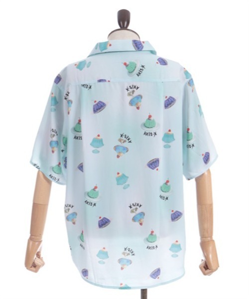 AXES-X（アクシーズエックス）の「ゼリープリントアロハシャツ（シャツ/ブラウス・メンズ・ネイビー/ホワイト/ピンク・LARGE/X-LARGE/MEDIUM）」の17枚目の写真