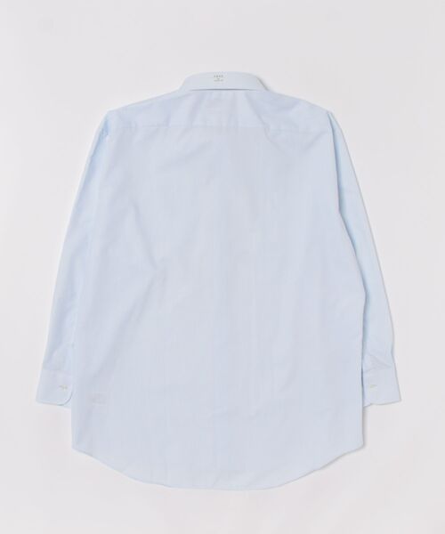 TOKYO SHIRTS(トウキョウシャツ)の「【超形態安定】 形態安定ノンアイロン ワイド 長袖ビジネスワイシャツ(大きいサイズ・長いサイズ)(ビジネスシャツ・メンズ・サックスブルー・首回り39cm-裄丈88cm/首回り41cm-裄丈90cm/首回り42cm-裄丈90cm/首回り43cm-裄丈90cm/首回り45cm-裄丈82cm/首回り45cm-裄丈86cm/首回り45cm-裄丈90cm/首回り47cm-裄丈86cm/首回り47cm-裄丈90cm)」の7枚目の写真