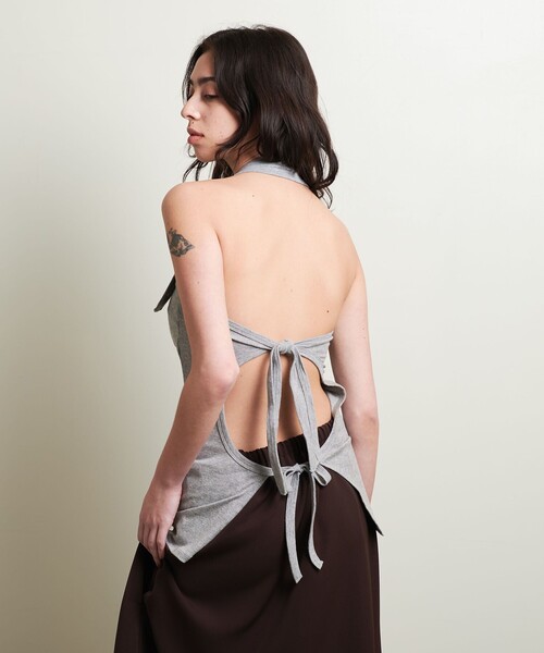 セール】＜ATTISESSION＞バックタイ ホルターネック トップス（T