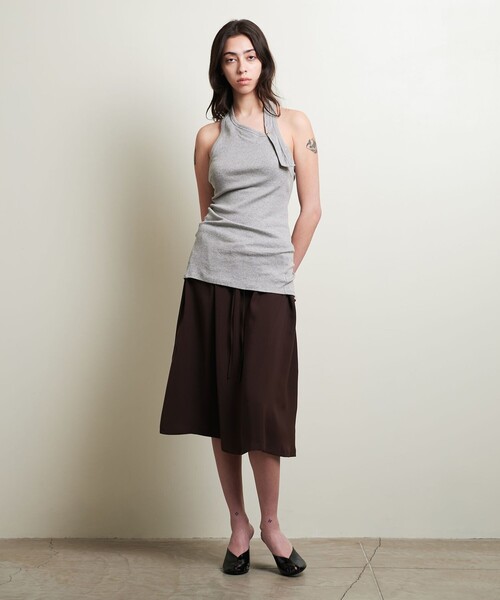 トップス ATTISESSION ATTISESSION＞ジップ ショートスリーブ トップス