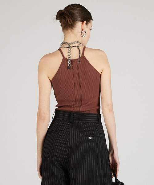 PRANK PROJECT(プランクプロジェクト)の「カップ付きアメスリトップ / American Sleeve Top With Cup(タンクトップ・レディース・ブラック/アイボリー/チャコールグレー/ブラウン/レッド・FREE)」の15枚目の写真