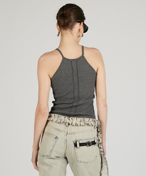 PRANK PROJECT(プランクプロジェクト)の「カップ付きアメスリトップ / American Sleeve Top With Cup(タンクトップ・レディース・ブラック/アイボリー/チャコールグレー/ブラウン/レッド・FREE)」の19枚目の写真