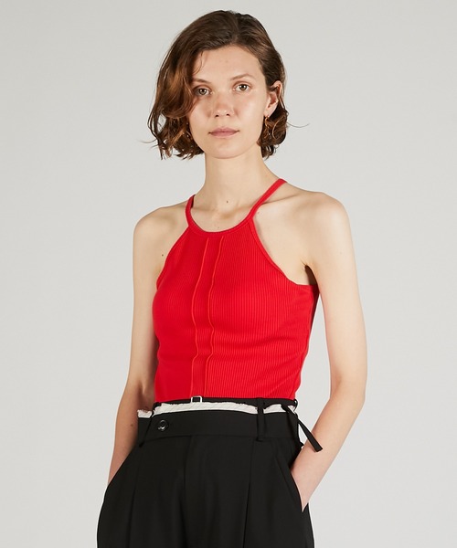 PRANK PROJECT(プランクプロジェクト)の「カップ付きアメスリトップ / American Sleeve Top With Cup(タンクトップ・レディース・ブラック/アイボリー/チャコールグレー/ブラウン/レッド・FREE)」の21枚目の写真