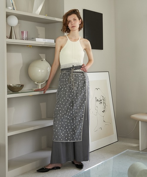 PRANK PROJECT(プランクプロジェクト)の「カップ付きアメスリトップ / American Sleeve Top With Cup(タンクトップ・レディース・ブラック/アイボリー/チャコールグレー/ブラウン/レッド・FREE)」の6枚目の写真