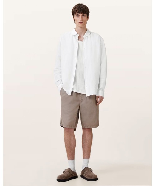 ALLSAINTS（オールセインツ）の「BANDOL LONG SLEEVE RELAXED SHIRT | BANDOL 長袖 リラックス シャツ（シャツ/ブラウス・メンズ・ホワイト・XS/S/M/L）」の8枚目の写真