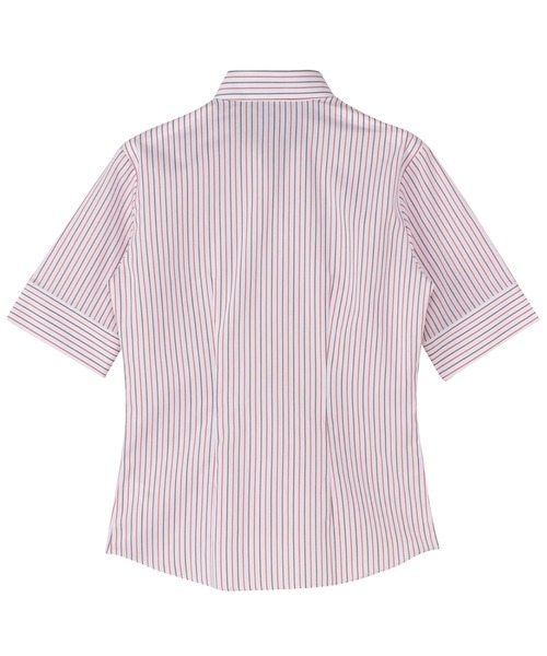 TOKYO SHIRTS(トウキョウシャツ)の「【吸水速乾】 形態安定ノーアイロン スキッパー 5分袖ビジネスワイシャツ(ビジネスシャツ・レディース・ピンク・S/M/L/LL/XL)」の2枚目の写真