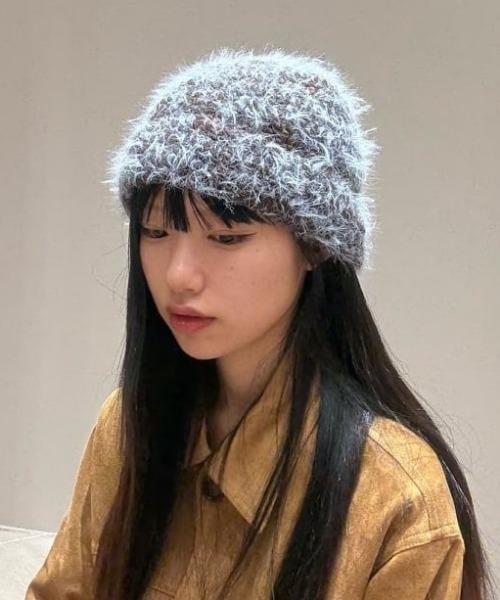 RayBeams ビームス 手編みMIXニット帽 ハット Ray BEAMS（レイ ビームス）手編み MIXニット ハット（帽子 ニット
