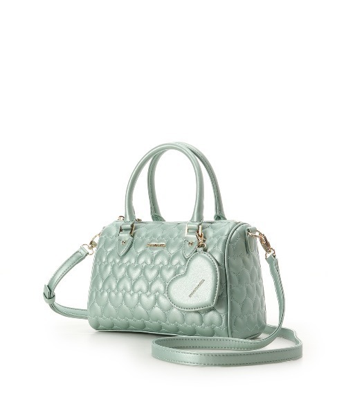 SAMANTHAVEGA（サマンサベガ）の「■オンラインショップ＆一部店舗限定■エターナルハートキルトミニボストン（ボストンバッグ・レディース・ラベンダー/ピンク/ミント/ブラック/ホワイト/ライトブルー・FREE）」の20枚目の写真