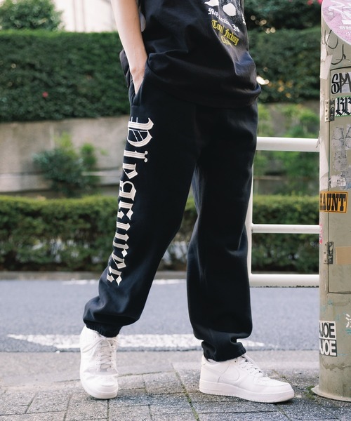 PLEASURES(プレジャー)の「PLEASURES/プレジャーズ Burnout Sweat Pants スウェットパンツ ワイド リラックス(スウェットパンツ・メンズ・グレー・S)」の3枚目の写真