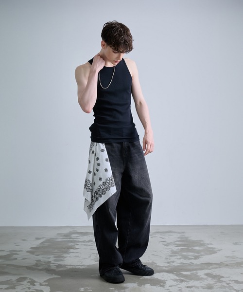 NUMBER (N)INE 05SS バンダナ NUMBER(N)INE/ナンバーナイン】PAISLEY PRINTED BANDANA MADE IN