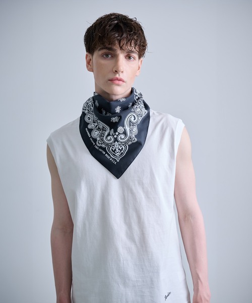 NUMBER(N)INE/ナンバーナイン】PAISLEY PRINTED BANDANA MADE IN