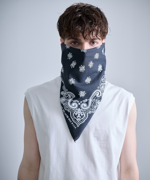 NUMBER(N)INE/ナンバーナイン】PAISLEY PRINTED BANDANA MADE IN