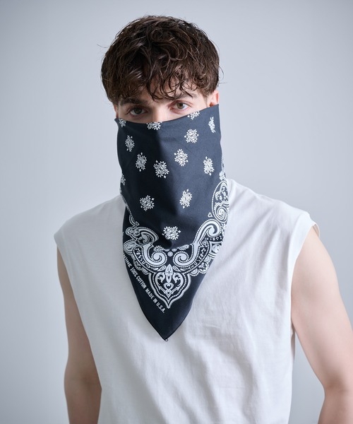NUMBER(N)INE/ナンバーナイン】PAISLEY PRINTED BANDANA MADE IN