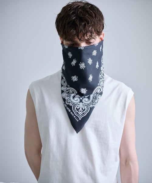 AMBUSH VYY BANDANA レザー バンダナ NUMBER(N)INE/ナンバーナイン】PAISLEY PRINTED BANDANA MADE IN
