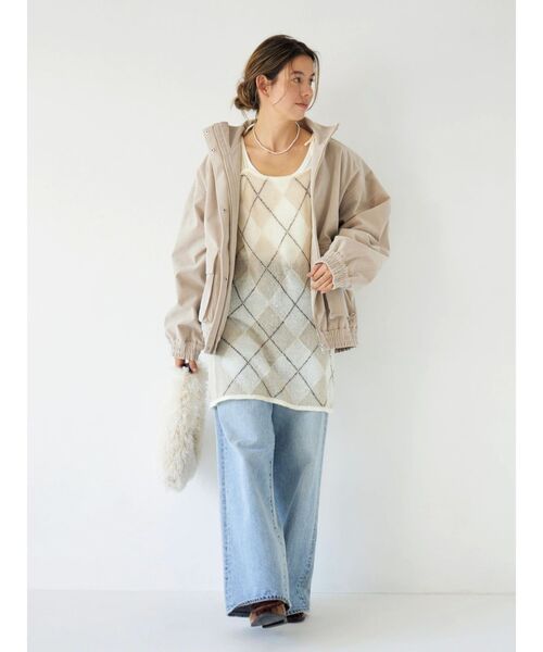 Ungrid（アングリッド）の「フェイクスウェードブルゾン（ブルゾン・レディース・ベージュ/ブラウン・FREE）」の16枚目の写真