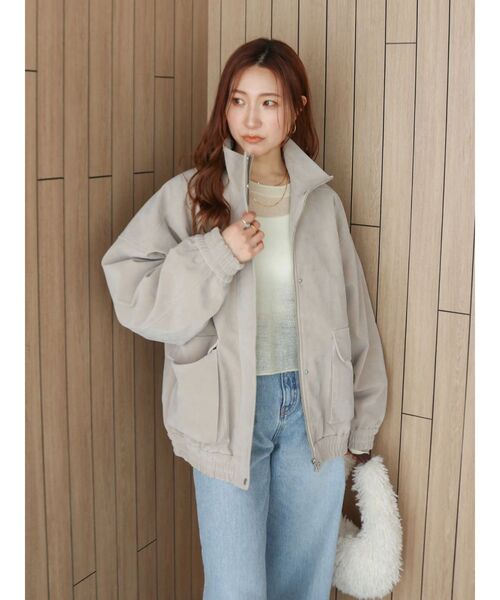 フェイクスウェードブルゾン（ブルゾン）｜Ungrid（アングリッド）の