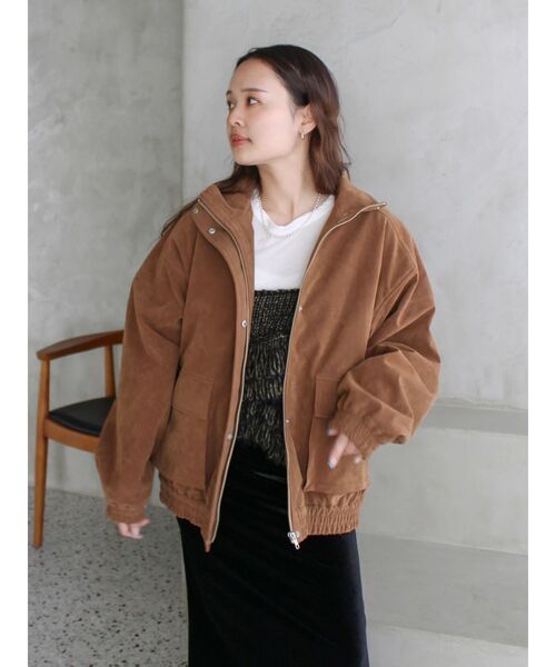 Ungrid（アングリッド）の「フェイクスウェードブルゾン（ブルゾン・レディース・ベージュ/ブラウン・FREE）」の19枚目の写真