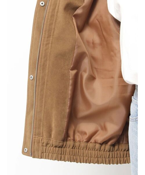 Ungrid（アングリッド）の「フェイクスウェードブルゾン（ブルゾン・レディース・ベージュ/ブラウン・FREE）」の5枚目の写真