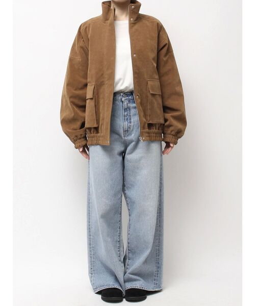 Ungrid（アングリッド）の「フェイクスウェードブルゾン（ブルゾン・レディース・ベージュ/ブラウン・FREE）」の8枚目の写真