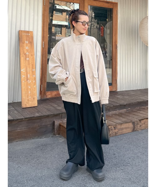 フェイクスウェードブルゾン（ブルゾン）｜Ungrid（アングリッド）の