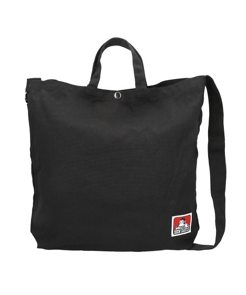 BEN DAVIS(ベンデイビス)の「BEN DAVIS ベンデイビス 2WAY SHOULDER TOTE(ショルダーバッグ・メンズ・ブラック/ナチュラル・FREE)」の2枚目の写真