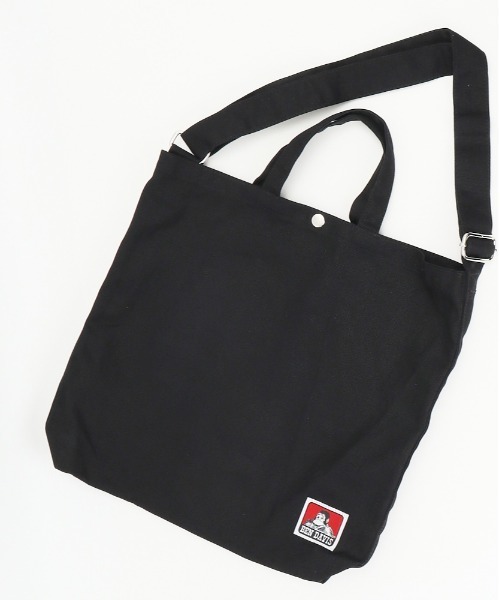 BEN DAVIS(ベンデイビス)の「BEN DAVIS ベンデイビス 2WAY SHOULDER TOTE(ショルダーバッグ・メンズ・ブラック/ナチュラル・FREE)」の13枚目の写真