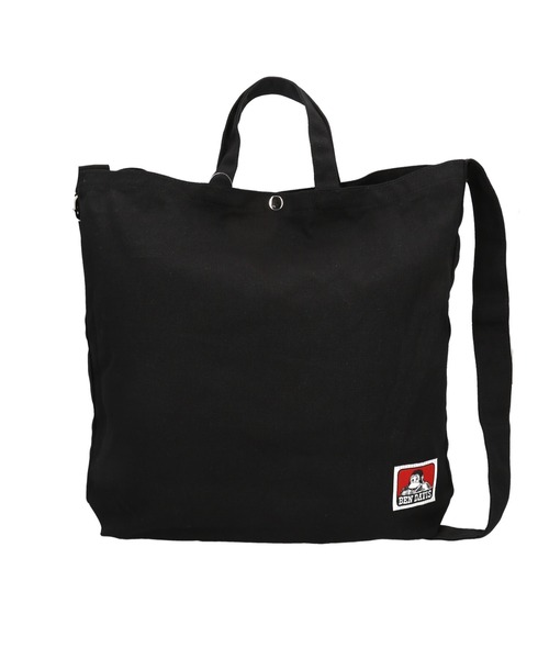 BEN DAVIS(ベンデイビス)の「BEN DAVIS ベンデイビス 2WAY SHOULDER TOTE(ショルダーバッグ・メンズ・ブラック/ナチュラル・FREE)」の5枚目の写真