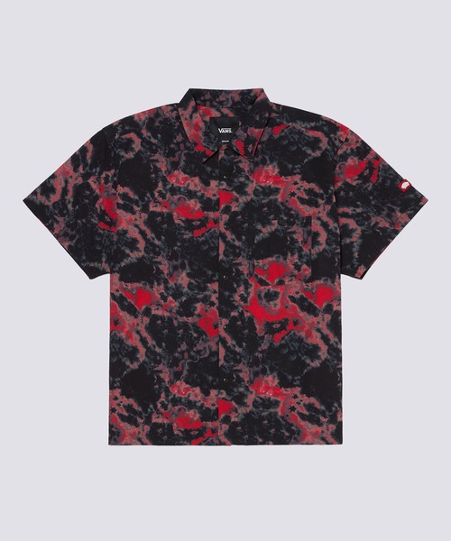 VANS(バンズ)の「BEACH GETAWAY オープンカラータイダイシャツ(シャツ/ブラウス・メンズ・レッド/グリーン・X-LARGE/LARGE/MEDIUM/SMALL/XX-LARGE)」の8枚目の写真