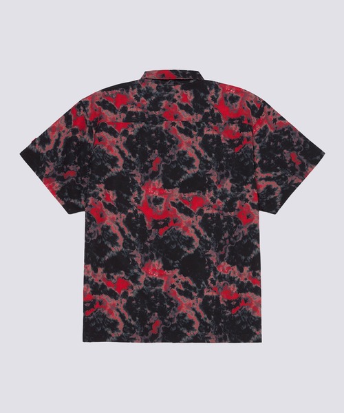 VANS(バンズ)の「BEACH GETAWAY オープンカラータイダイシャツ(シャツ/ブラウス・メンズ・レッド/グリーン・X-LARGE/LARGE/MEDIUM/SMALL/XX-LARGE)」の9枚目の写真