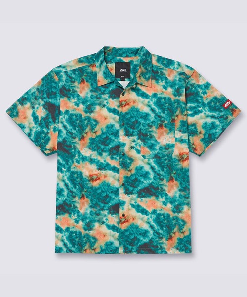 VANS(バンズ)の「BEACH GETAWAY オープンカラータイダイシャツ(シャツ/ブラウス・メンズ・レッド/グリーン・X-LARGE/LARGE/MEDIUM/SMALL/XX-LARGE)」の13枚目の写真