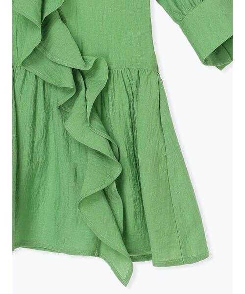 Te chichi（テチチ）の「ラッフルフリルアシメブラウス《2025summer catalog item》（シャツ/ブラウス・レディース・グリーン/オフホワイト/ブラック・F）」の13枚目の写真