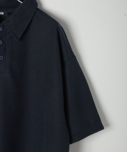 LAND MUSEUM（ランドミュージアム）の「LAND MUSEUM／ボタンポロTシャツ（Tシャツ/カットソー・メンズ・ベージュ/ネイビー・FREE）」の5枚目の写真