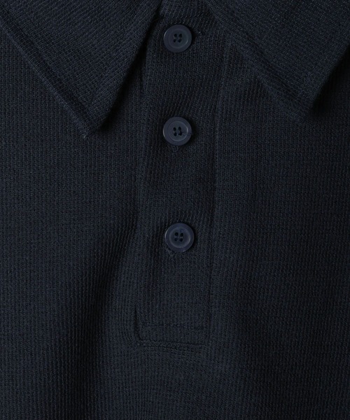 LAND MUSEUM（ランドミュージアム）の「LAND MUSEUM／ボタンポロTシャツ（Tシャツ/カットソー・メンズ・ベージュ/ネイビー・FREE）」の8枚目の写真