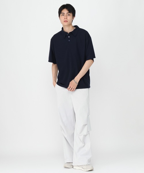 LAND MUSEUM（ランドミュージアム）の「LAND MUSEUM／ボタンポロTシャツ（Tシャツ/カットソー・メンズ・ベージュ/ネイビー・FREE）」の15枚目の写真