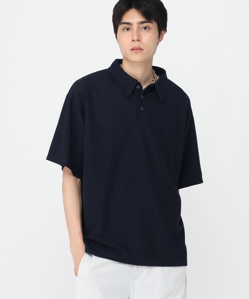 LAND MUSEUM（ランドミュージアム）の「LAND MUSEUM／ボタンポロTシャツ（Tシャツ/カットソー・メンズ・ベージュ/ネイビー・FREE）」の18枚目の写真