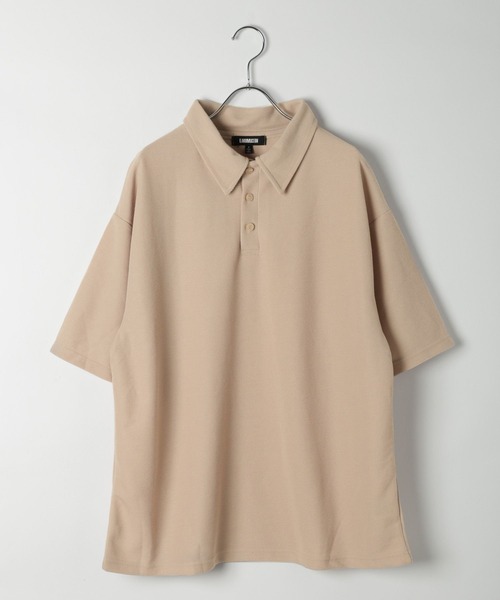 LAND MUSEUM（ランドミュージアム）の「LAND MUSEUM／ボタンポロTシャツ（Tシャツ/カットソー・メンズ・ベージュ/ネイビー・FREE）」の20枚目の写真