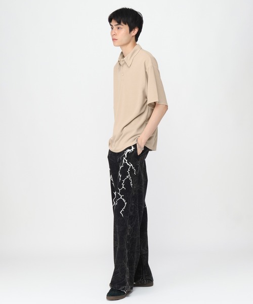 LAND MUSEUM（ランドミュージアム）の「LAND MUSEUM／ボタンポロTシャツ（Tシャツ/カットソー・メンズ・ベージュ/ネイビー・FREE）」の11枚目の写真