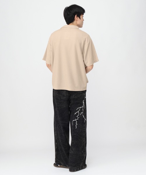 LAND MUSEUM（ランドミュージアム）の「LAND MUSEUM／ボタンポロTシャツ（Tシャツ/カットソー・メンズ・ベージュ/ネイビー・FREE）」の12枚目の写真