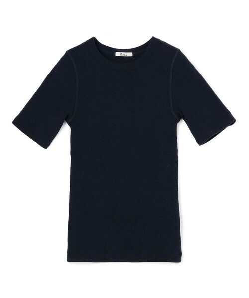 【EDITION】シルクネップ ハーフスリーブトップス シルクネップ ハーフスリーブトップス（Tシャツ/カットソー